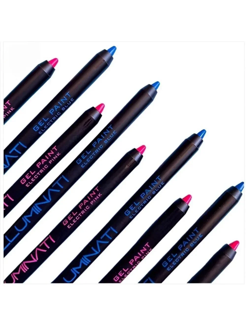 New/Sealed Illuminati Gel Paint Eyeliner Set in Electric Pink & Electric Blue